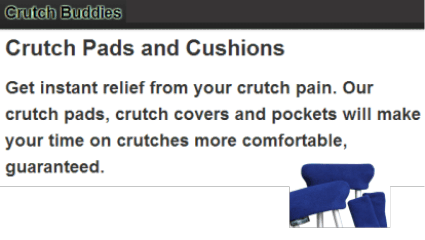 eshop at Crutch Buddies's web store for Made in America products
